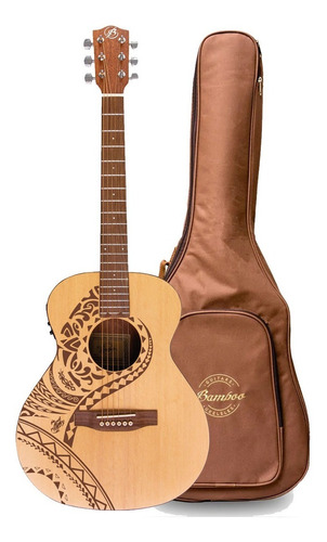 Bamboo Ga-38-pacifica  Guitarra Acústica Pacifica Con Funda