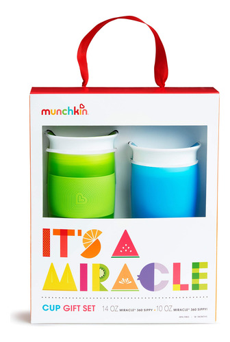 Set De Regalo Sippy Cup Munchkin ¡es Un Milagro! 360 Azul/ve