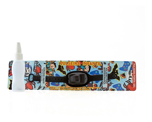 Imagen 3 de 7 de Pulseras Sanitizantes Auto Negro Niños Luminares