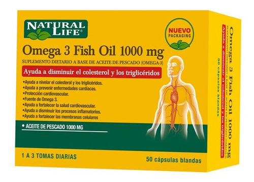 Good N Natural Life Omega 3 Fish Oil 1000 Mg X 50 Comp