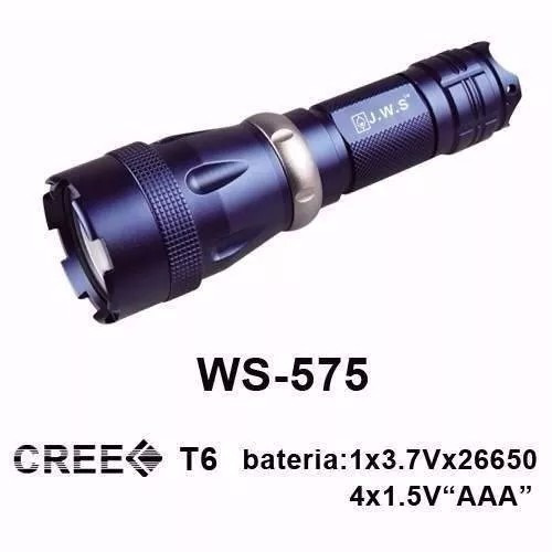 Imagem 5 de 6 de Lanternas De Mergulho Led T6 Jws Ws-575 + 2 Baterias Extras