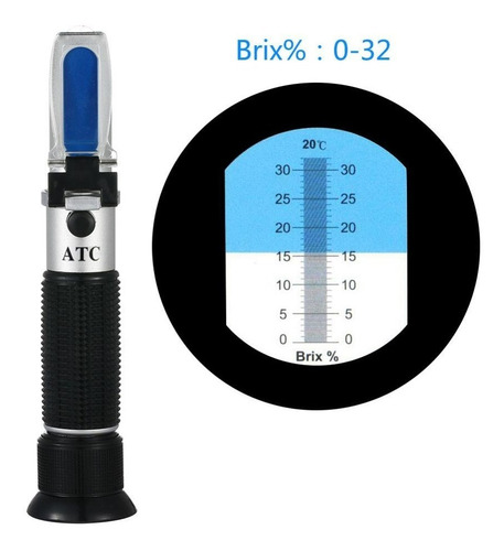 Refractometro.0-32%. Grados Brix Doble Escala Mosto Vinos