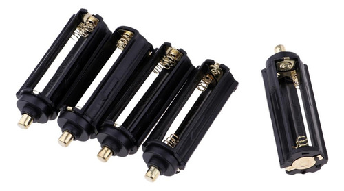 5pcs Linterna Spring Battery Holder Case Antorcha Lámpara