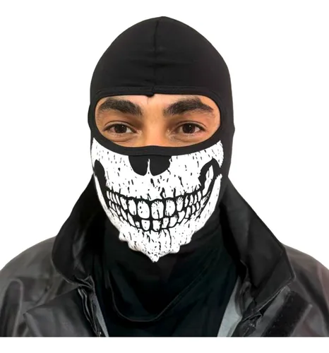 Balaclava Mascara De Caveira Touca Ninja Motoqueiro Moto