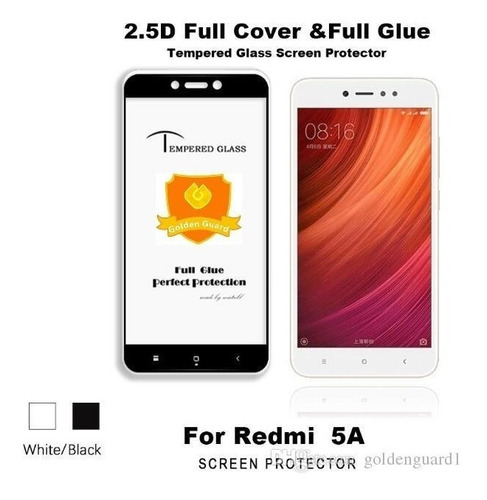 Vidrio Templado Xiaomi Redmi 5a Cubierta Completa