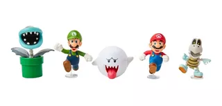 Set De Muñecos Super Mario Bros Nintendo 5 Figuras 6.5cm