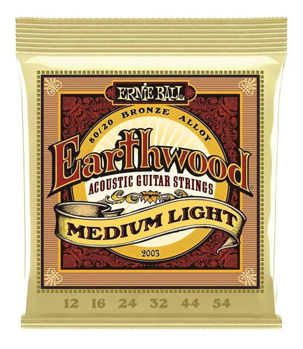 Encordoamento Ernie Ball Earthwood Medium Light 80/20 2003