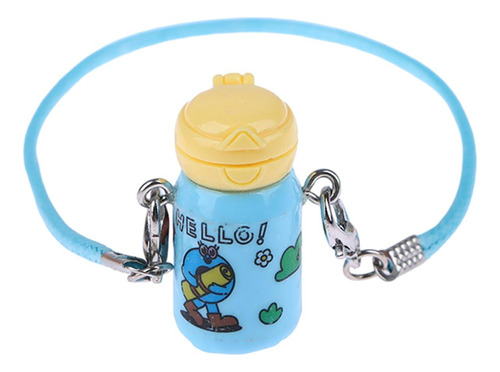 Botella De Agua En Miniatura Para Casa De Muñecas, Azul