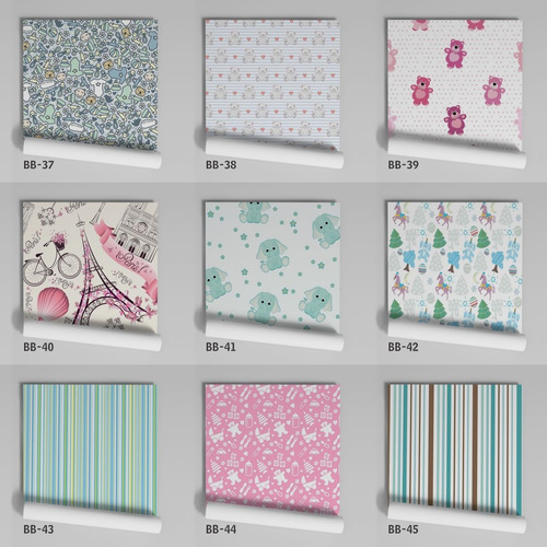 Imagem 9 de 10 de Adesivo Papel Parede Quarto Bebê Girassol Bb-13 - 64 Unids.