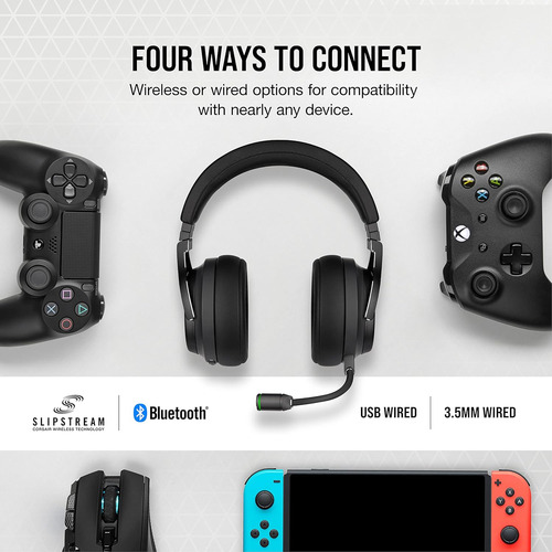 Headset Gamer Corsair Virtuoso Xt Sem Fio Ca-9011188-na Preto