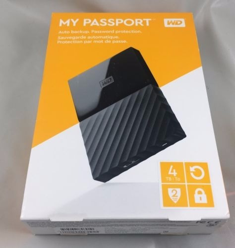 Disco Duro Externo 4tb Usb 3.0 Western Digital My Passport