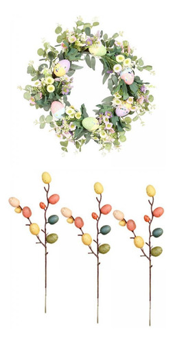 Guirnalda De Margaritas De Conejo De Pascua Para La Fiesta