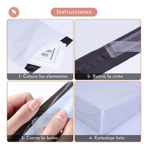 Imagen 5 de 10 de Pack 100 Bolsas Embalajes Courier Sobre Autoadhesivo 30x40cm