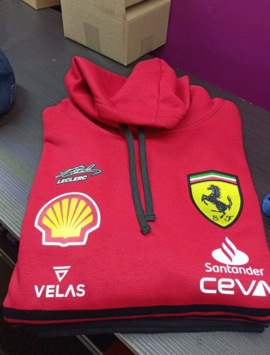 Sudadera Charles Leclerc F1 Roja Unisex