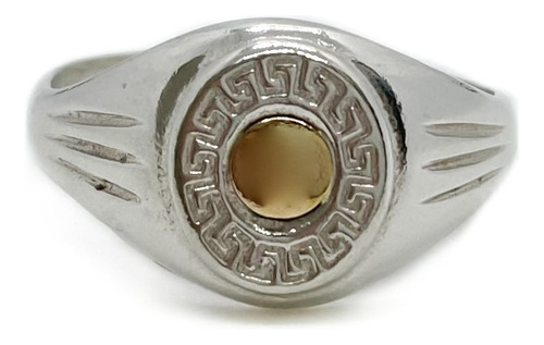 Anillo Guardas Plata Y Oro T22