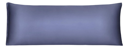 Funda De Almohada De Cuerpo De Satén, Gris Pizarra Fun...