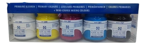 Pintura  Gouache Talens 5 Colores 50 Ml