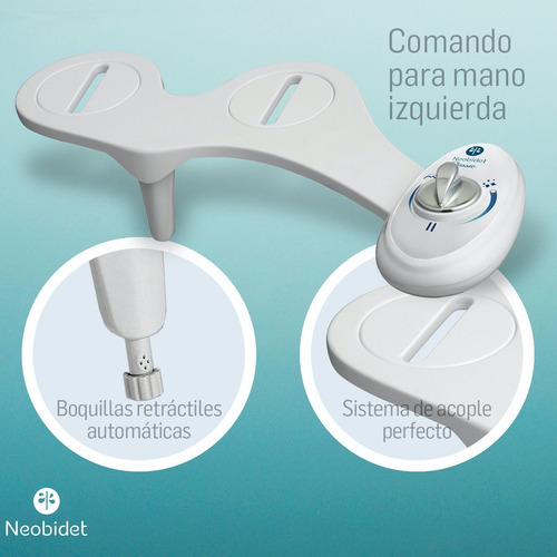 Bidet Para Inodoro Mano Izquierda Autolimpieza Grifería