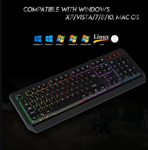 Teclado Impermeable Para Juegos Con Retroiluminación K9320