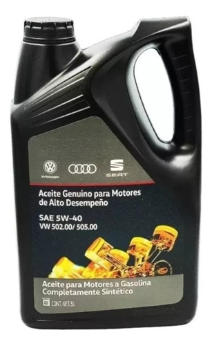 Cambio Aceite Sintético 5w40 Seat Volkswagen 1.4 Tsi