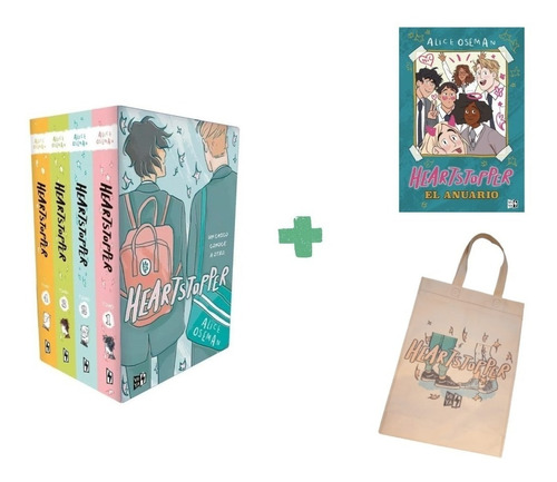 Heartstopper Box 4 Libros + Anuario + Bolsa - Oseman - V&r