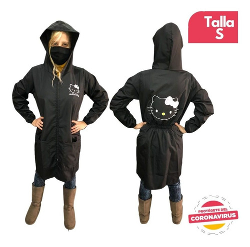 Chaqueta Campera Taslan Impermeable Kitty Bioseguridad Dekor