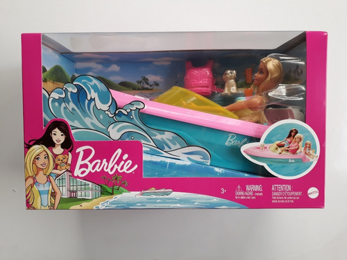Lancha Barbie Con Muñeca Nuevo Original Mattel