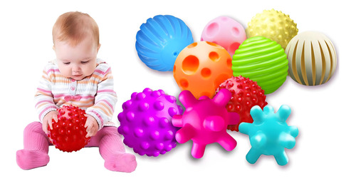 Rohsce Paquete De 10 Bolas Sensoriales Para Bebes Y Ninos, D