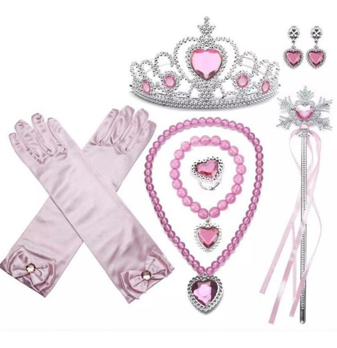 Kit Disfraz Princesas Accesorios Cosplay P/ Ninas. 