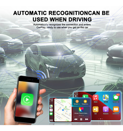 Módulo Externo Inalámbrico Negro Ai2303cp Para Apple Carplay