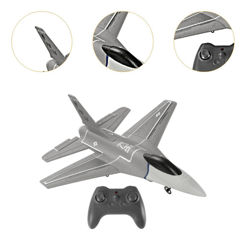 Avião Rc F16 Jato Leve 3 Canais Modelo De Asa Fixa Presente