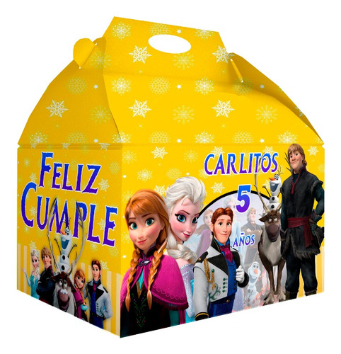 75 Caja Dulcera Bolo Fiesta Infantil Frozen