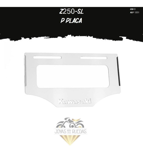 Porta Placa Partes Lujo Moto Z250-sl