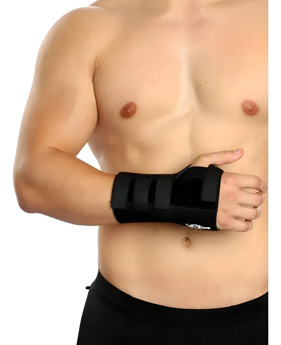 Inmovilizador de Muñeca D.E.M.A. Corto de Neoprene Ajustable Negro Talle 4