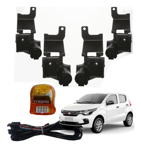 Kit Trava Elétrica Tragial Ftm4 Mn Fiat Mobi 4 Portas