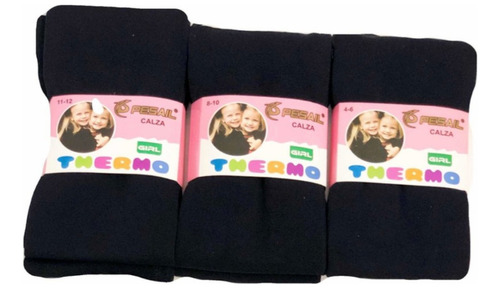 Pack De 4 Panty Calza Niña Térmico Polar Invierno P