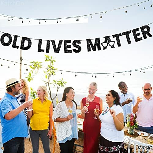 Katchon, Pancarta Old Lives Matter Brillo, 10 Pies | Black |