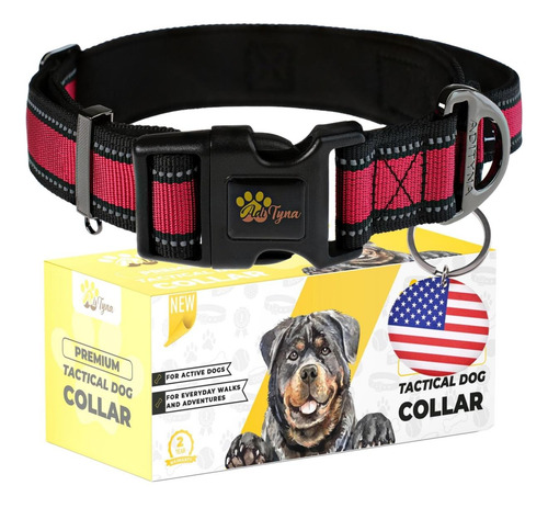 Adityna - Collar De Perro Resistente Para Perros Medianos -
