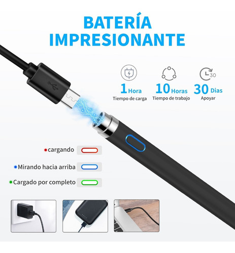 Pluma Lápiz Stylus Universal Para iPad/android/iPhone ,negro