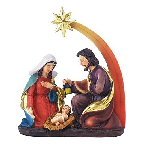 Figurina De Sagrada Familia Escena De Natividad Del Nac...