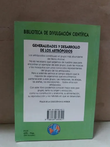 Zoología - Generalidades Y Desarrollo De Los Artrópodos (Usado)