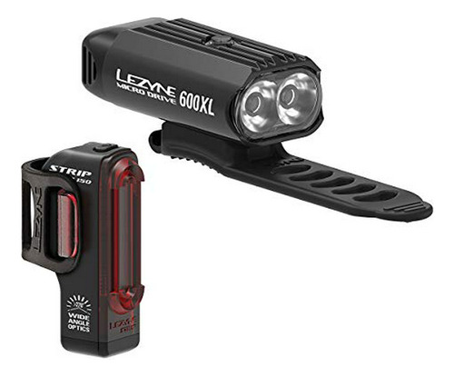 Lezyne Micro Drive 600xl & Stick Drive Bicycle Front And Rea