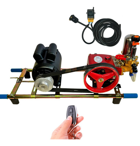 Bomba De Lava Jato 22 Motor 2cv Base Kawashima 15m Controle