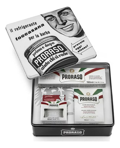 Kit Para Barba Proraso Pieles Sensibles 