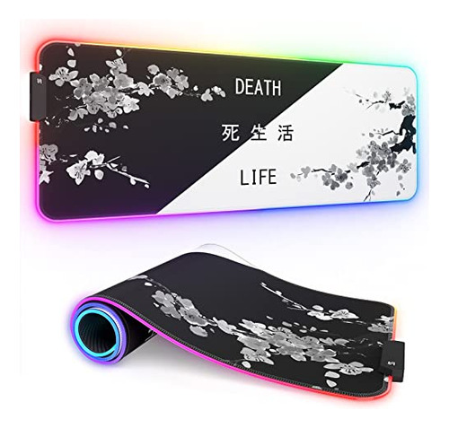 Mousepad Gaming Xl Itnrsiiet Rgb, 12 Modos Luz, Anime Sakura