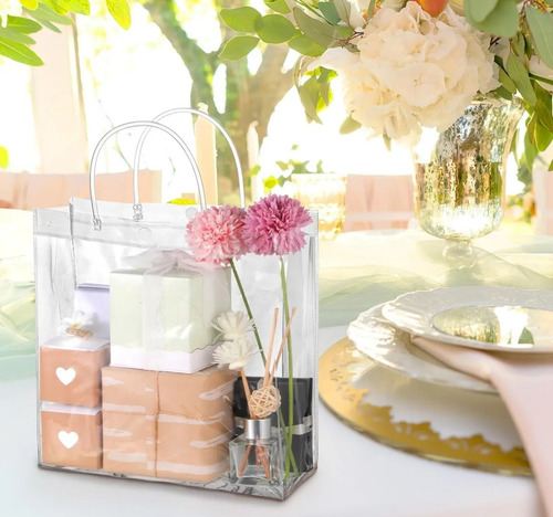 Bolsa De Regalo Transparente Con Asa Para Recuerdos, 20 Pzs