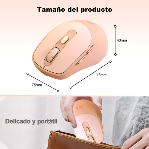 Mouse Free Wolf X7 Mouse Inalámbrico Silencioso Ergonómico