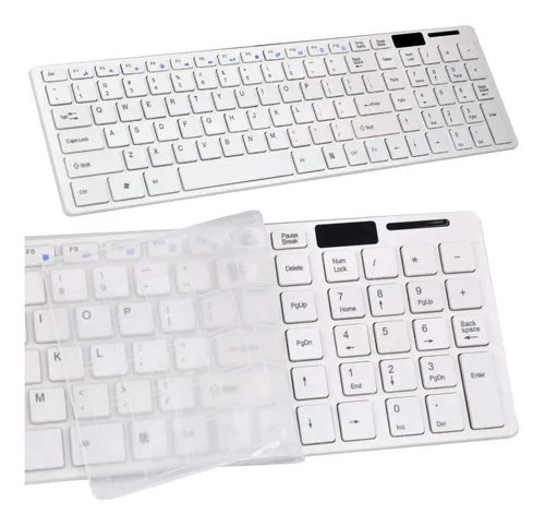 Combo Teclado Mouse Inalámbrico Ultra Delgado + Protector