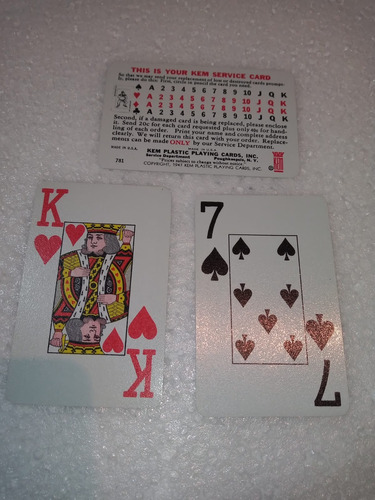 Juego Naipes Kem Póker Set ×2 Mazos Azul