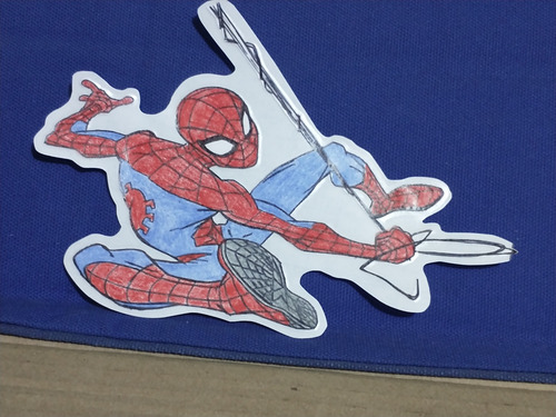 Sticker Casero Spiderman Bootleg (Usado)
